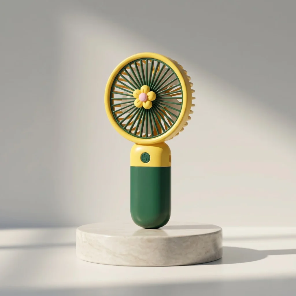 Handheld USB Rechargeable Portable Pocket Mini Fan with Lanyard