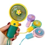 Handheld USB Rechargeable Portable Pocket Mini Fan with Lanyard